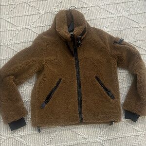 Women's SAM. Brown Sherpa Jacket
